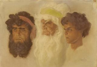 Abel Pann - Abraham, Isaac And Jacob