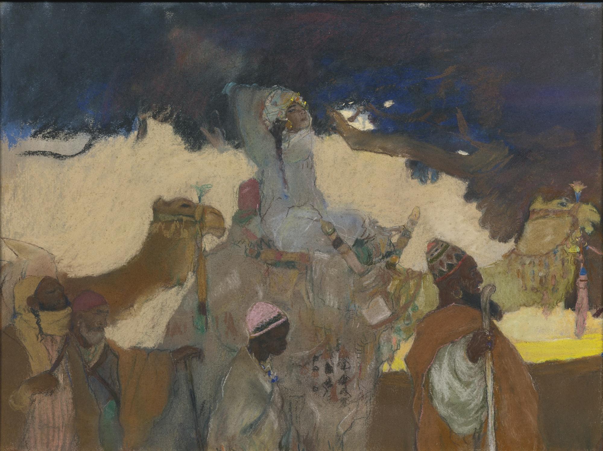 Abel Pann - Eliezer Returning To Isaac With Rebekah