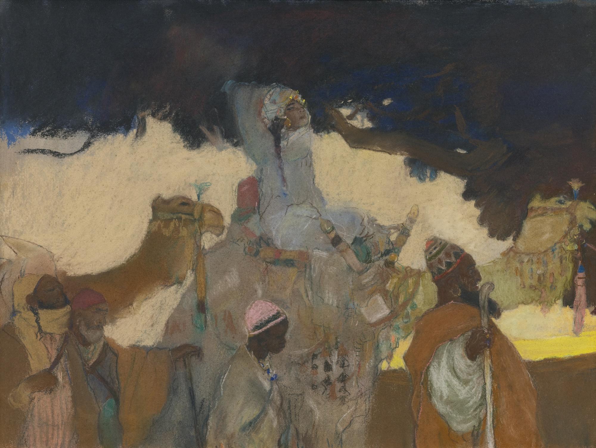 Abel Pann - Eliezer Returning To Isaac With Rebekah