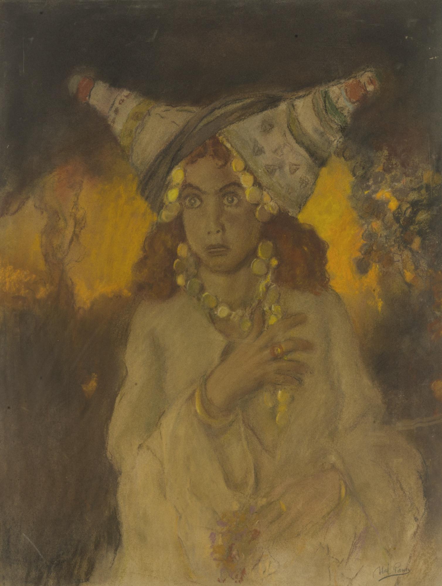 Abel Pann - Orpah With Her Hand On Her Heart