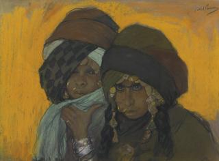 Abel Pann - Rachel And Leah