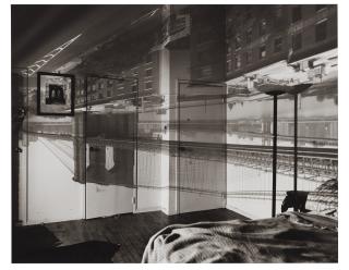 Abelardo Morell - Camera Obscura Image of the Brooklyn Bridge in Bedroom, 1999