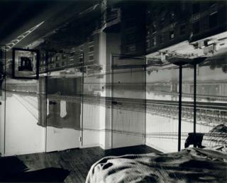 Abelardo Morell - Camera Obscura Image of the Brooklyn Bridge in Bedroom, 1999