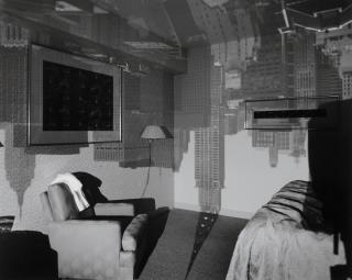 Abelardo Morell - Camera Obscura Image of the Chrysler Building in the Hotel Room, 1999