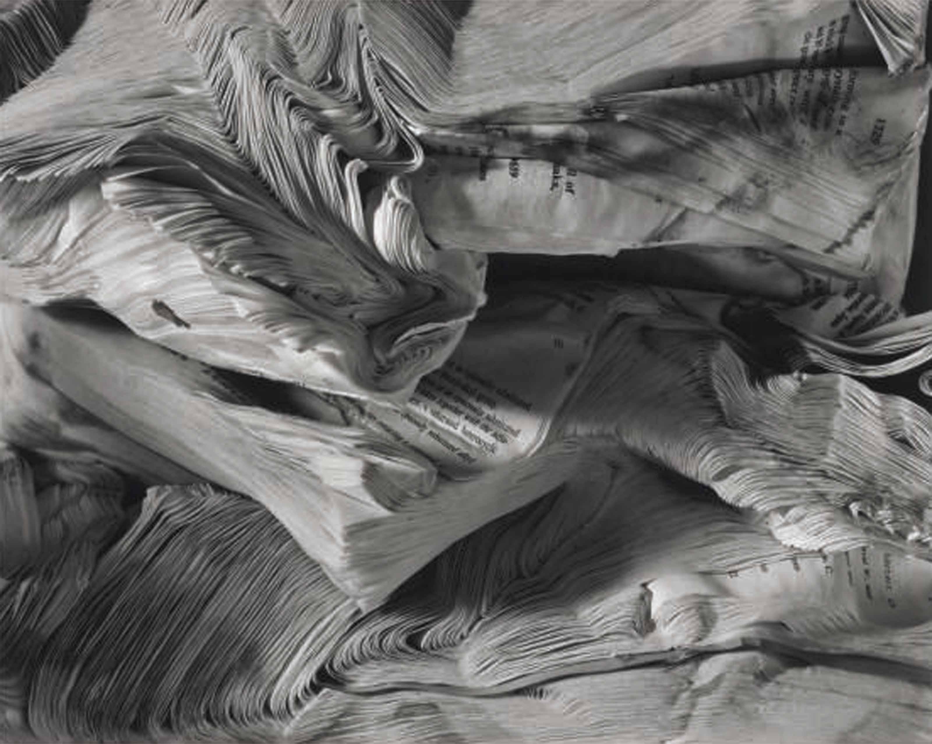 Abelardo Morell  - Detail of Book Damaged by Water, 2001