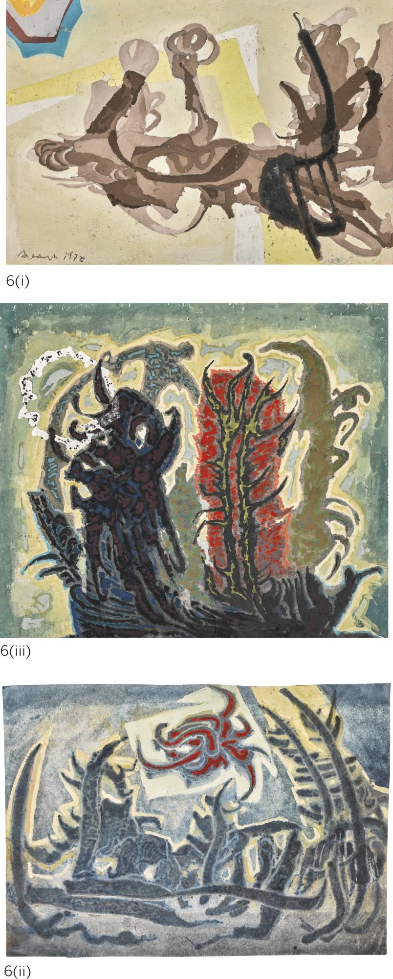 Abidin Elderoglu - Turkish i) Untitled  Ii) Le Reste De La Foret (The Rest Of The Forest)  Iii) L\'Eveillement (The Awakening)