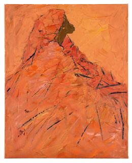 Ablade Glover - Orange Woman In Profile