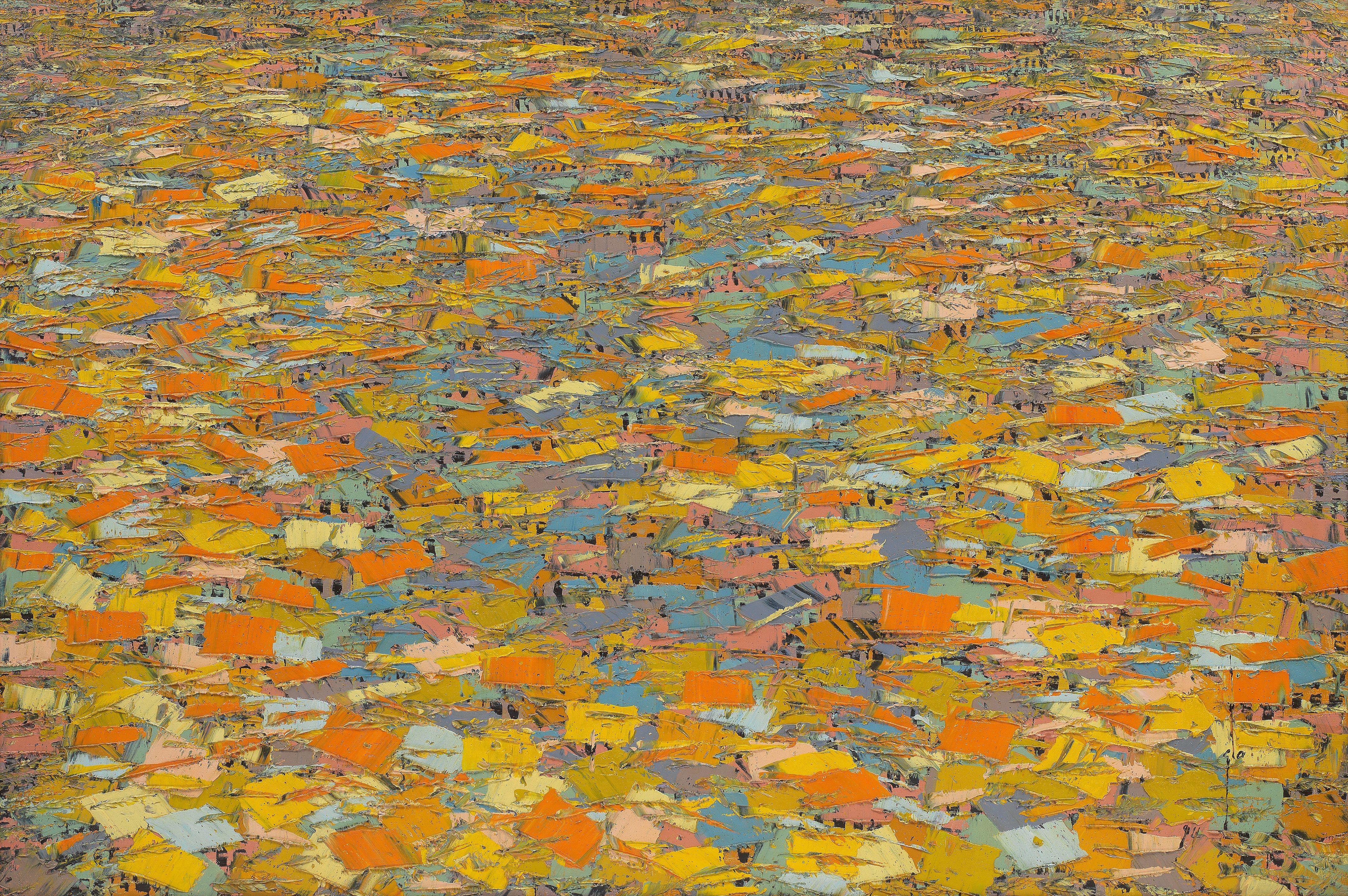 Ablade Glover - Town Aerial View Abstract