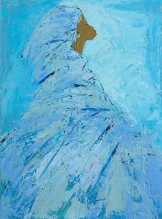 Ablade Glover - Woman in Profile (blue)
