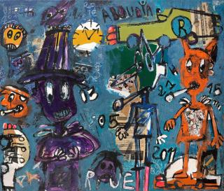 Aboudia Abdoulaye Diarrassouba - Self Portrait, 2011