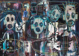 Aboudia Abdoulaye Diarrassouba - Untitled (2013)