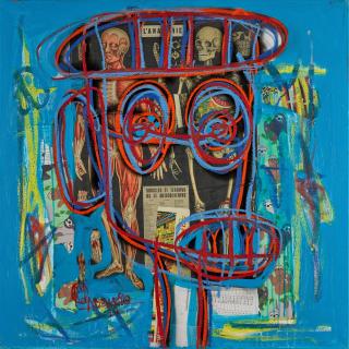 Aboudia - Nouchi Child in Blue