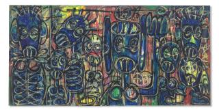 Aboudia - Nouchi Graffiti: Les Coquins et Leur Chien