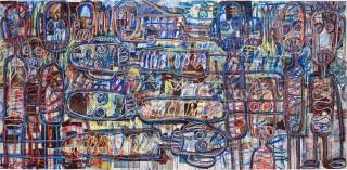 Aboudia - Untitled (Street Kids Series)