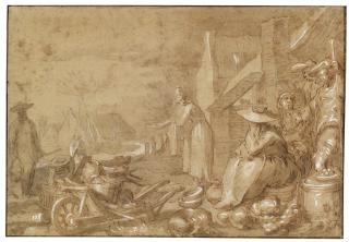 Abraham Bloemaert - A Village Market