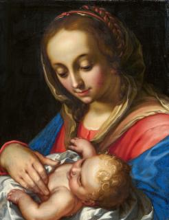 Abraham Bloemaert - Madonna mit Kind.