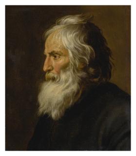 Abraham Bloemaert - Portrait Of A Bearded Old Man, Half Length