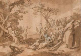 Abraham Bloemaert - Saint Jean-Baptiste préchant