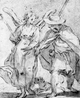 Abraham Bloemaert - Saint Roch and the Angel