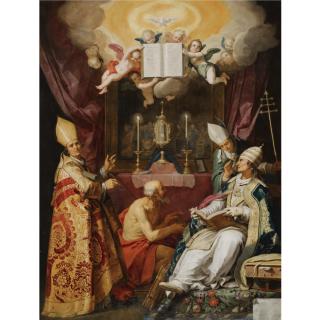 Abraham Bloemaert - The Four Fathers Of The Latin Church