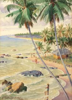 Abraham Christopher Gregory Suriarachi Amarasekara - Beach scene