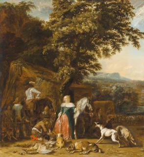 Abraham Danielsz. Hondius - A hunting party
