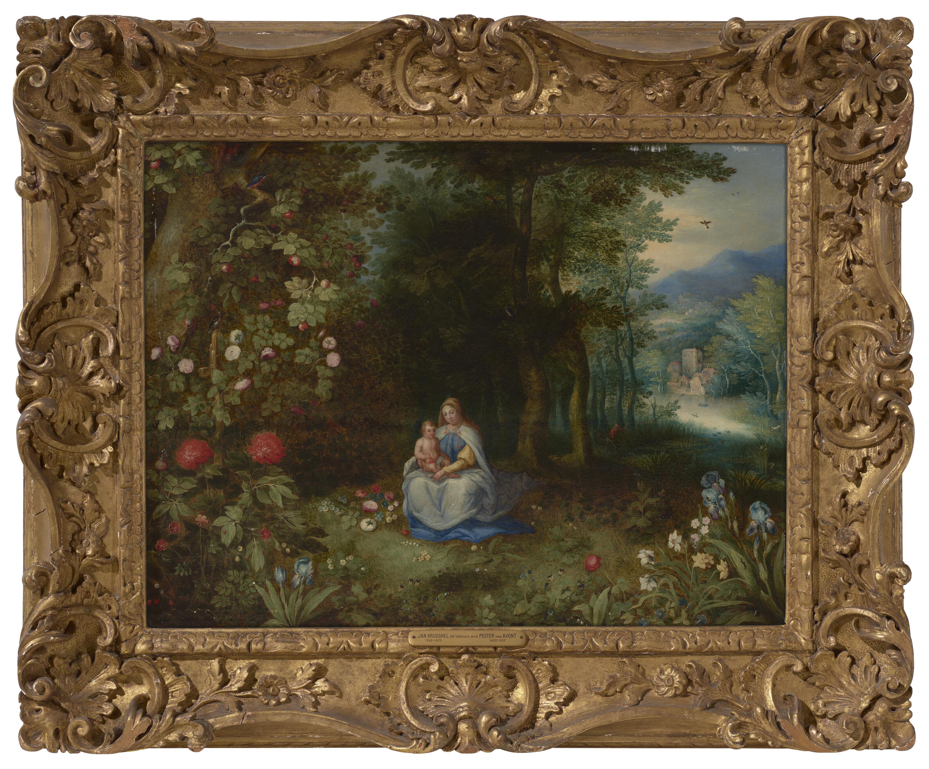 Abraham Govaerts - The Virgin And Child In A Wooded Landscape