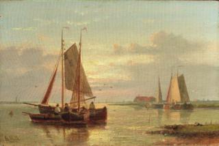 Abraham Hulk Jun. - A calm; and A choppy sea