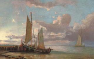 Abraham Hulk, Sen. - Moored fishing vessels at the end of the day