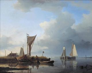 Abraham Hulk Sen. - Vessels on a calm