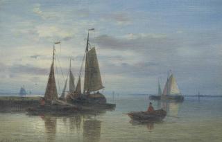 Abraham Hulk - Boats on calm waters
