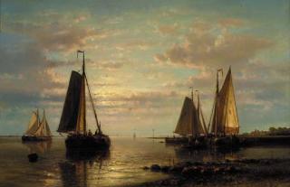 Abraham Hulk - Sailing boats off the Dutch coast
