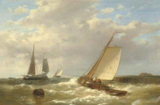 Abraham Hulk - Shipping near a jetty