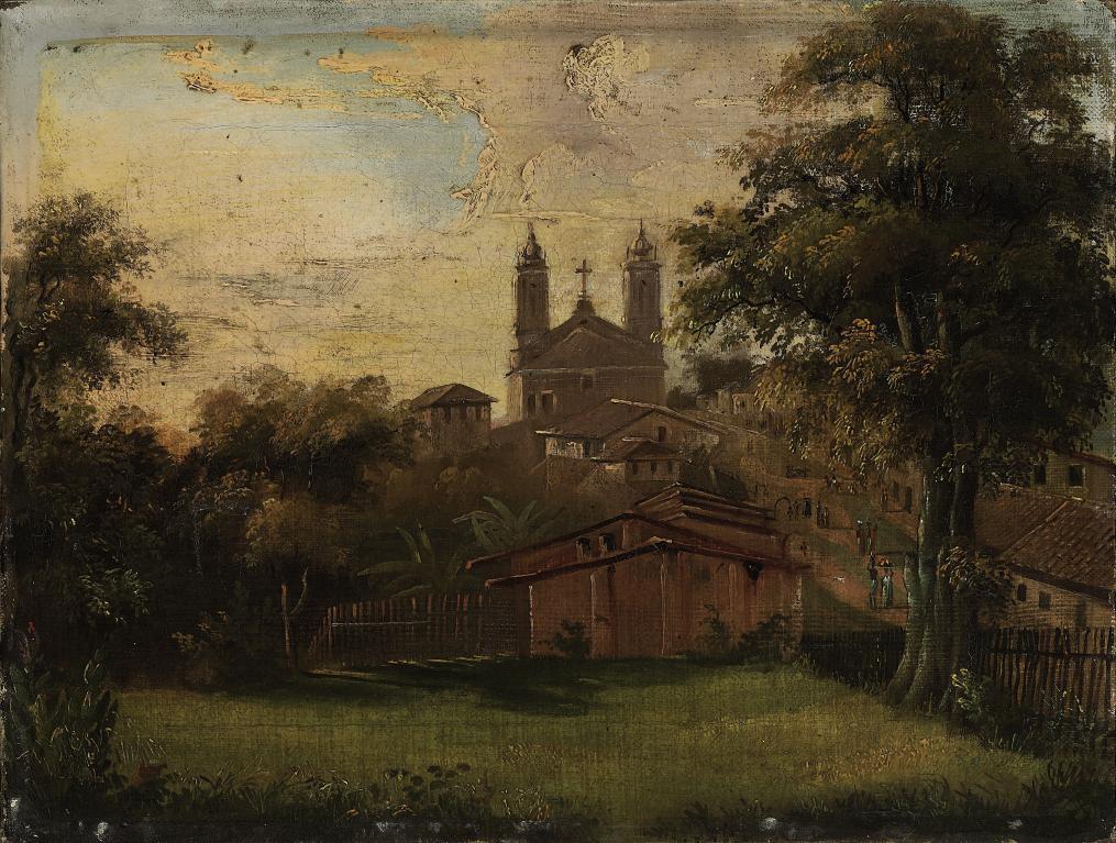 Abraham-Louis Buvelot - A street scene in Salvador da Bahia, Brazil