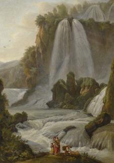 Abraham-Louis-Rodolphe Ducros - Waterfall At Tivoli