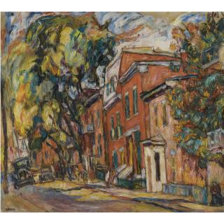 Abraham Manievich - Red Buildings