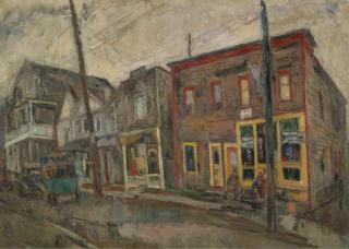 Abraham Manievich - Street In The Bronx