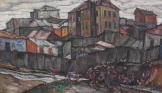 Abraham Manievich - Town Under A Stormy Sky