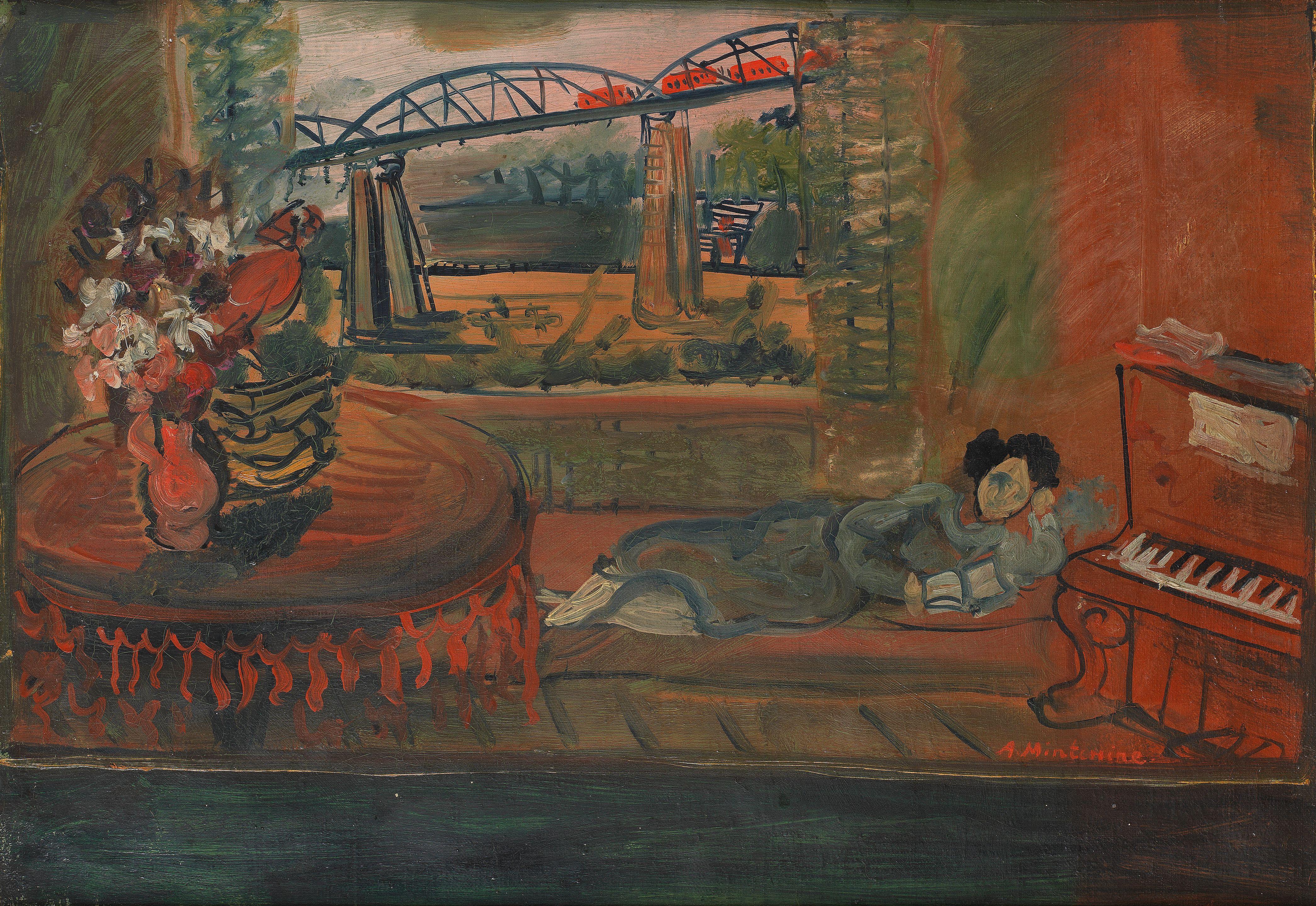 Abraham Mintchine - Interior of a studio (Siesta)