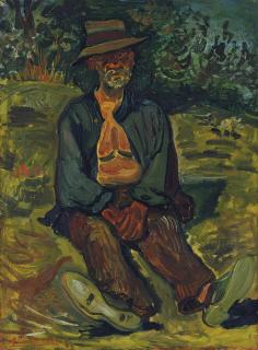 Abraham Mintchine - Paysan assis