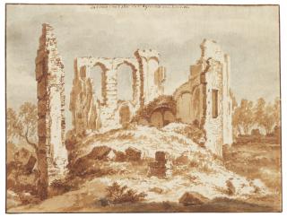 Abraham Rademaker - The ruins of the Castle of Egmond