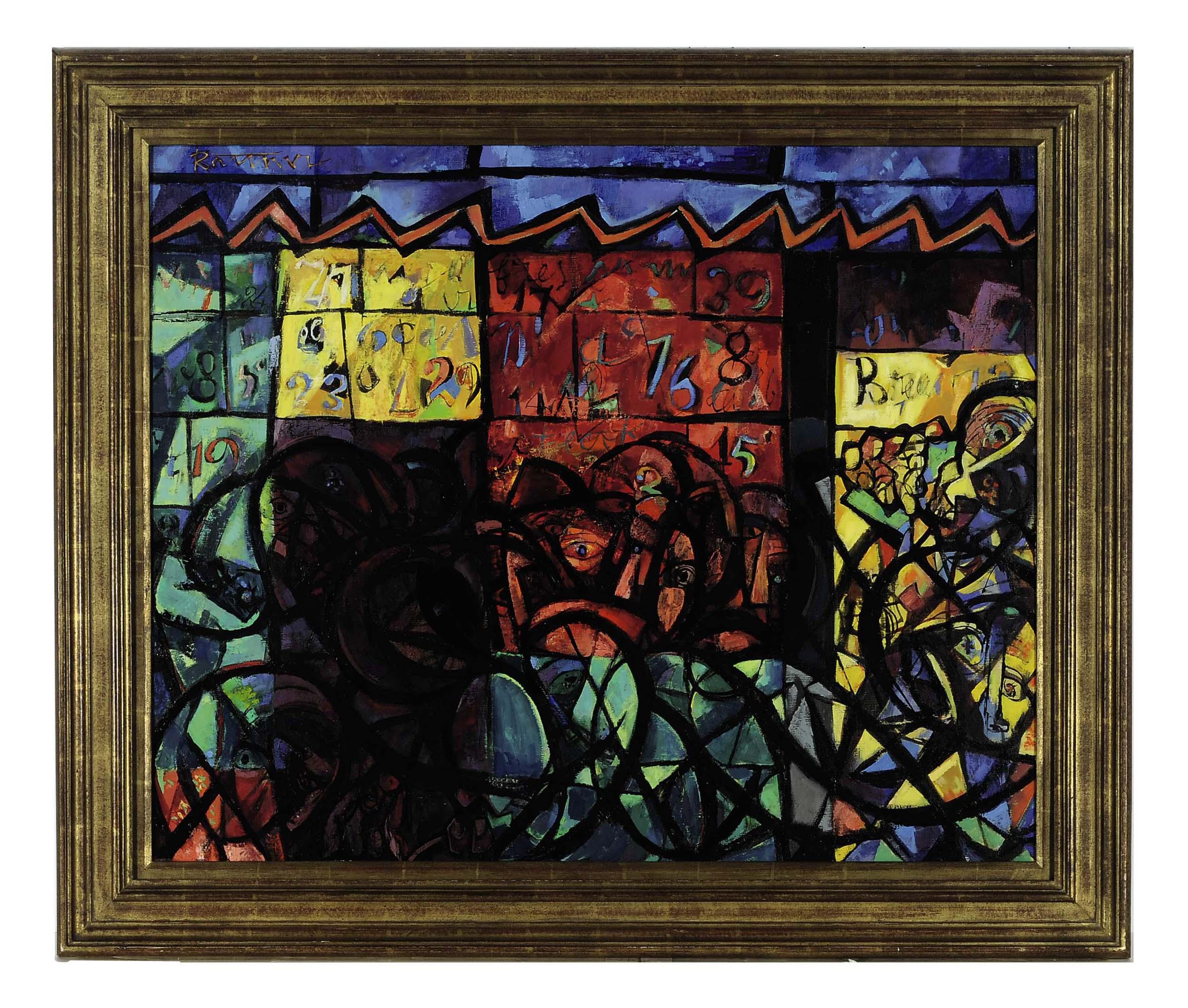 Abraham Rattner - Composition City People