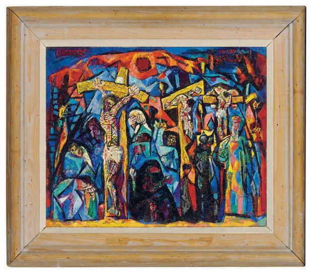 Abraham Rattner - Study for Crucifixion Composition