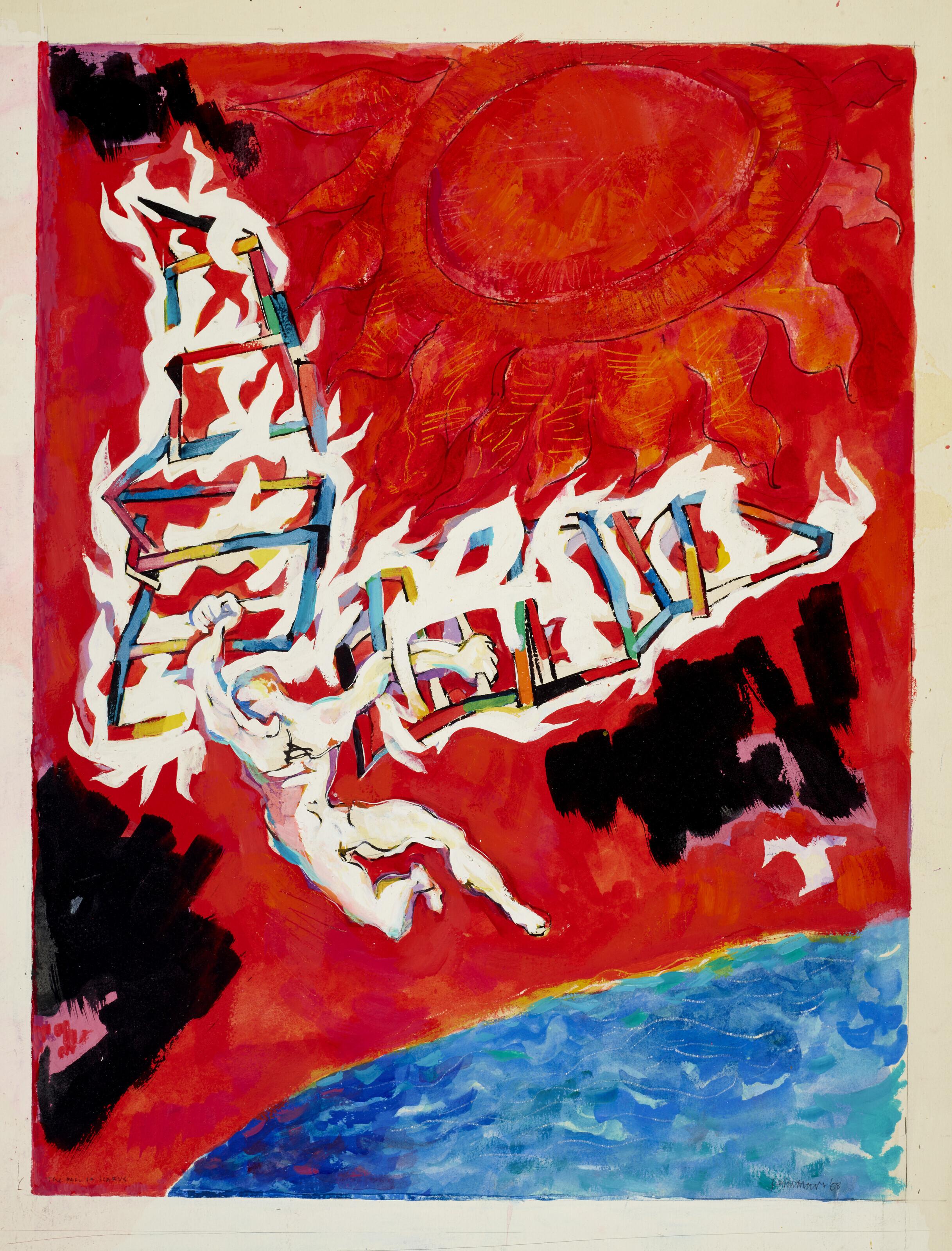 Abraham Rattner - The Fall of Icarus