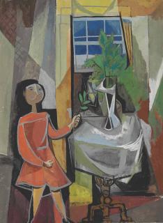 Abraham Rattner - Woman at a Table