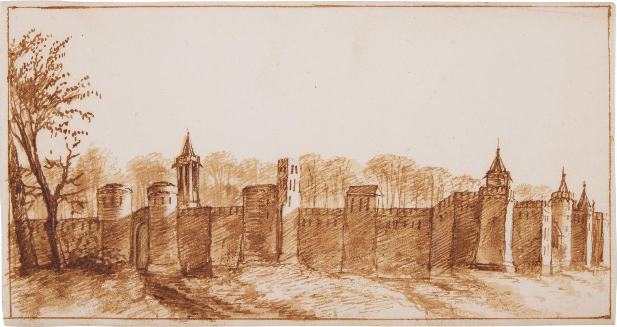 Abraham Rutgers - The Upper Ward of Windsor Castle, from the South