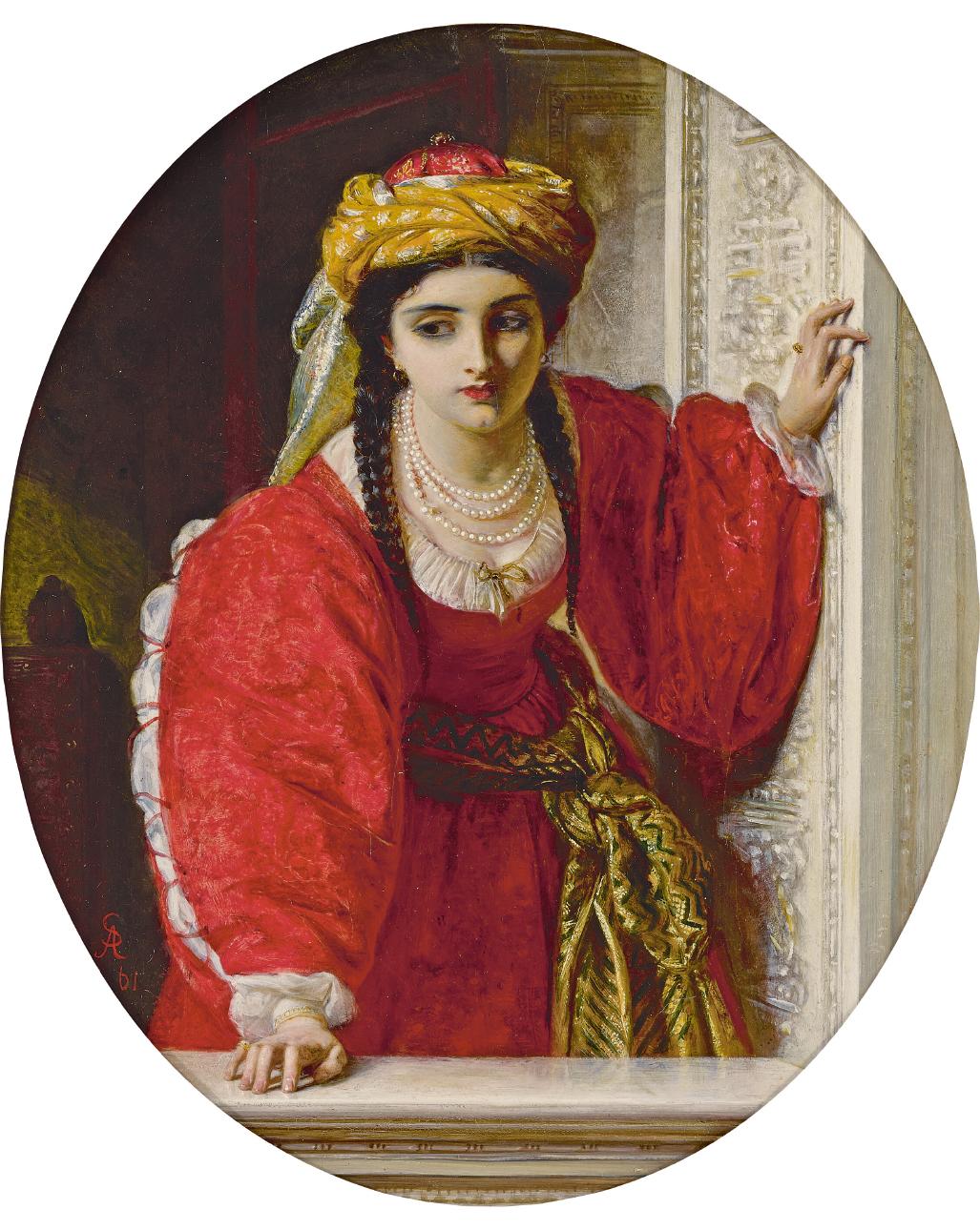 Abraham Solomon - Juliet At Her Balcony