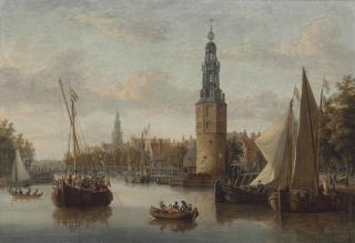 Abraham Storck - The boarding of the company troops at the Montelbaan Tower, Amsterdam