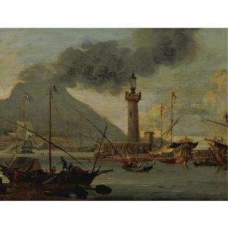 Abraham Storck - View Of Vesuvius