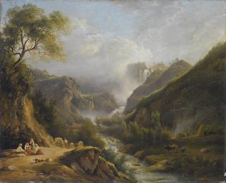 Abraham Teerlink - Veduta della cascata delle Marmore